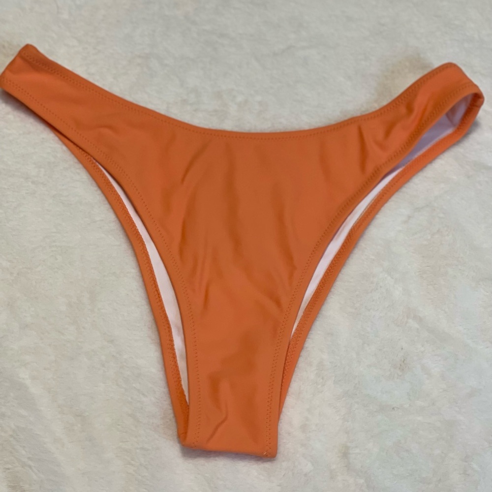 Orange low waisted bikini bottom